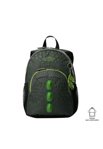 Morral Para Niño Dinoland Pequeño Gris