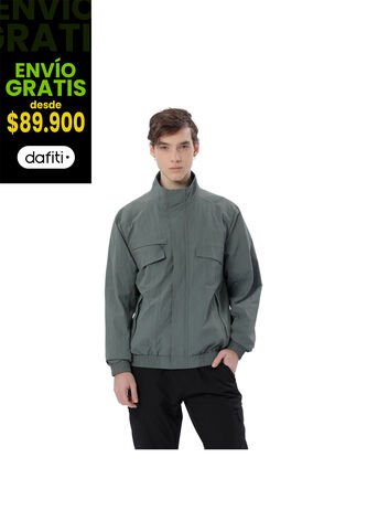 Chaqueta Tipo Bomber Para Hombre Alea Verde Totto