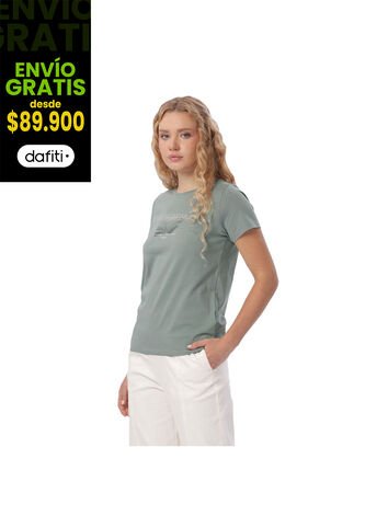 Camiseta Estampada Para Mujer Prime Verde Totto