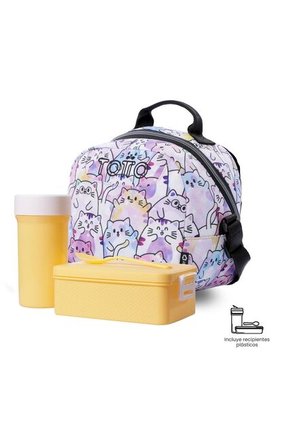 Lonchera Térmica Para Mujer Borrador Glitter Mediano Rosada