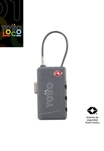 Candado Para Maleta Poxy Gris Totto