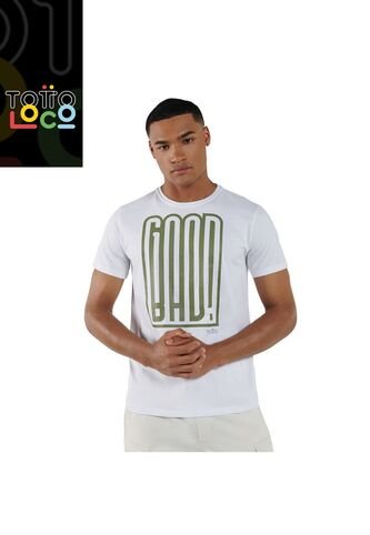 Camiseta Para Hombre Mozartpro Blanca Totto