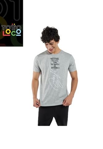 Camiseta Para Hombre Mozartpro Gris Totto
