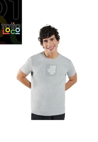 Camiseta Para Hombre Primen Gris Totto