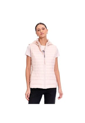 Chaqueta Acolchada Para Mujer Chalina 2 En 1 Rosada
