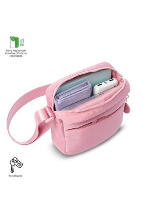Bolso Para Mujer Sevilla Tipo Crossbody Pequeño Rosado