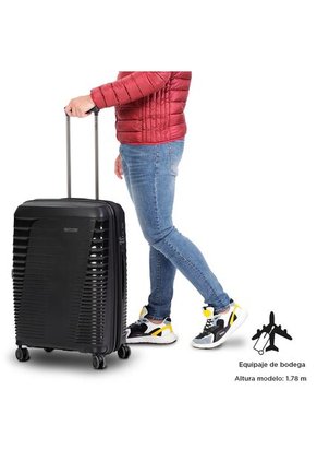 Maleta De Viaje Mediana Traveler Bodega Negra