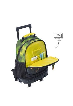 Maleta Para Niño Con Ruedas Explorer Ship Mediano Verde