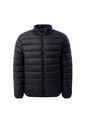 Chaqueta Acolchada Cuello Alto Coloro Negro Para Hombre de Totto