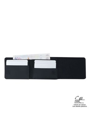 Billetera Ermac 3.0 Con RFID Blocker Negra Pequeña