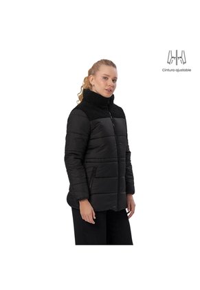 Chaqueta Acolchada Para Mujer Black Negra