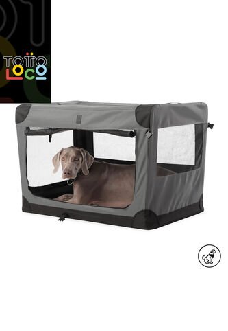 Guacal Para Perro Grande Doggy L Gris Totto