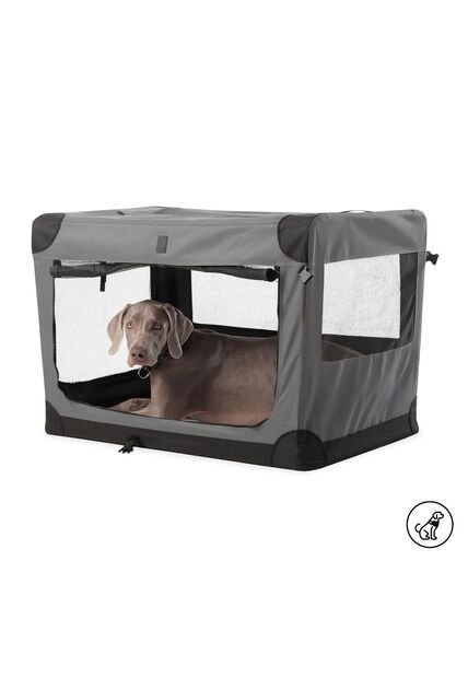 Guacal Para Perro Grande Doggy L Gris