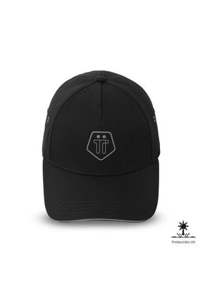 Gorra Beisbolera Totto Plus 2.0 Filtro UV Color Negra/Gris/