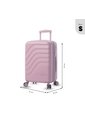 Maleta Carry On 360° Bazy+ 2.0 10 Kilos Rosada de Totto