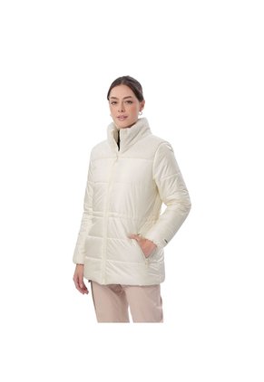 Chaqueta Acolchada Para Mujer Black Blanca