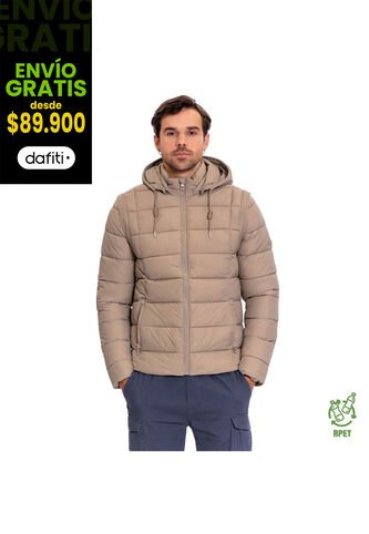 Chaqueta Acolchada Para Hombre Atlantida 2 En 1 Beige Totto