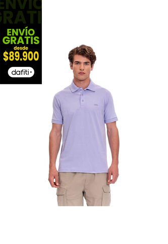 Camiseta Tipo Polo En Jersey Para Hombre Totto Morada Mkp Totto