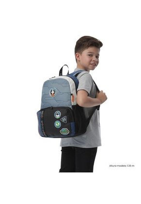 Morral Para Niño Gemini 2 Mediano Gris