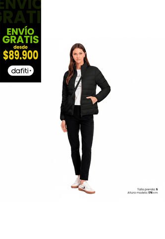 Chaqueta Acolchada Para Mujer Colora Negra Totto