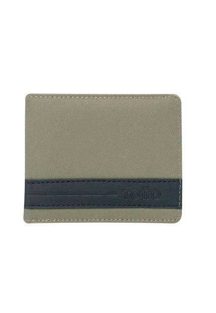 Billetera Vlideri 2.0 Con RFID Blocker Beige/Azul