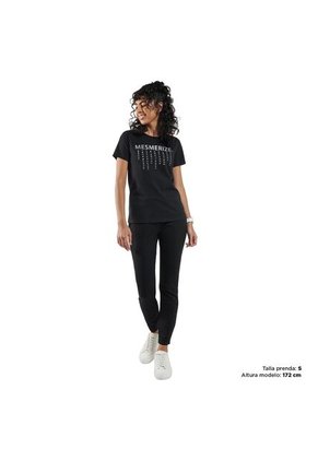 Camiseta Para Mujer Dusti Negra