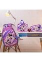 Combo Escolar Morral Minnie Point Walt + Lonchera Y Cartuchera de Totto