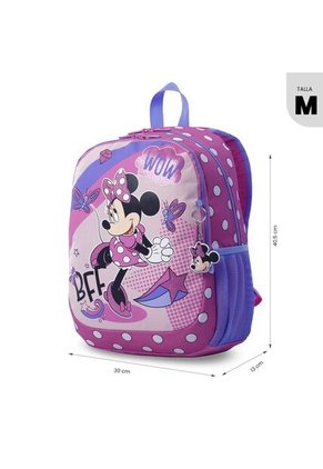 Combo Escolar Morral Minnie Point Walt + Lonchera Y Cartuchera