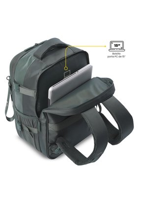 Morral Multifuncional De Viaje Mediano Trip Verde