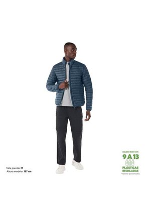 Chaqueta Acolchada Para Hombre Termolight Azul