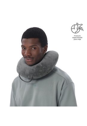 Almohada De Viaje Memory Foam Jet Pillow Color Gris