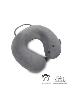 Almohada De Viaje Memory Foam Jet Pillow Color Gris