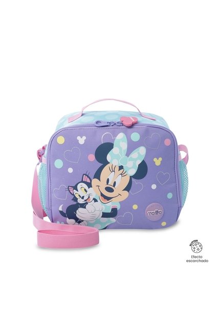 Lonchera Térmica Para Niña Minnie Grande Morada