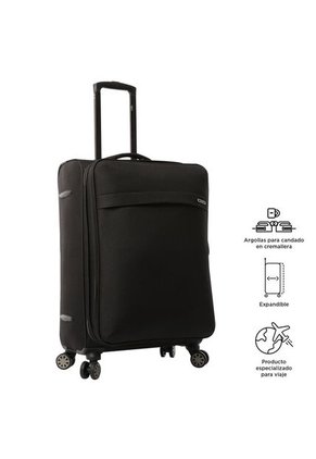 Maleta De 23 Kg 360 Canvas Mediana Negra