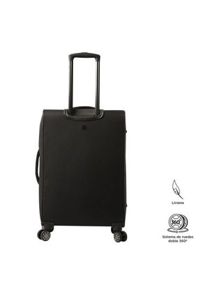 Maleta De 23 Kg 360 Canvas Mediana Negra
