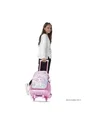 Maleta Para Niña Con Ruedas Magic Spark Grande Rosado de Totto