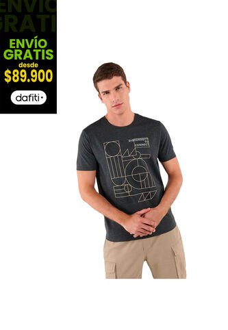 Camiseta Para Hombre Mozartpro Gris Totto