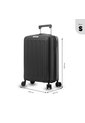Maleta De Viaje Kaland S Cabina 10Kg Negra Unisex Totto de Totto