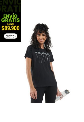 Camiseta Para Mujer Dusti Negra Totto