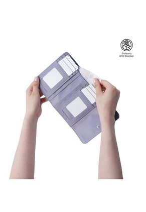 Billetera Para Mujer Montana Con RFID Blocker Morada