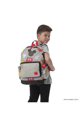Morral Para Niño Mickey Classic Mediano Gris