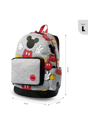 Morral Para Niño Mickey Classic Mediano Gris
