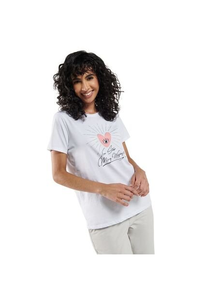 Camiseta Para Mujer Dusti Blanca