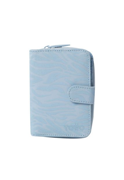 Billetera Texture Twi Con RFID Blocker Azul
