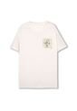 Camiseta Estampada Para Hombre Atena Manga Corta Blanca de Totto