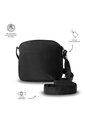 Bolso Para Mujer Corneana Tipo Crossbody Pequeño Negro de Totto