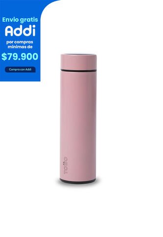 Termo Digital Para Agua Scan 450 Ml Rosado Totto