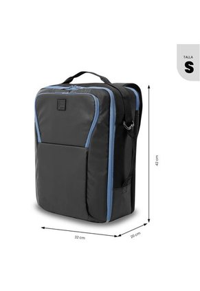 Morral Bolso Viajero Articulo Personal Trama Negro Unisex Totto