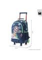 Combo Escolar Morral Con Ruedas Panda Space + Lonchera Y Cartuchera de Totto