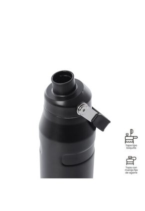 Termo Para Agua Rune 1000 Ml Color Negro